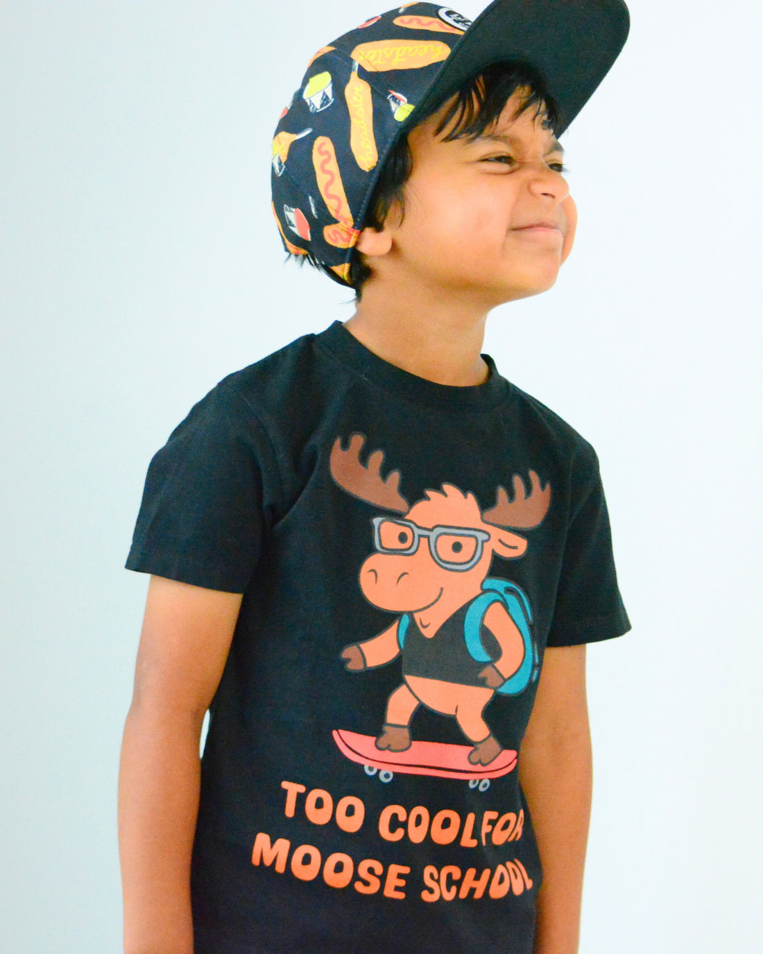100% Organic Cotton Too Cool for Moose School T-Shirt