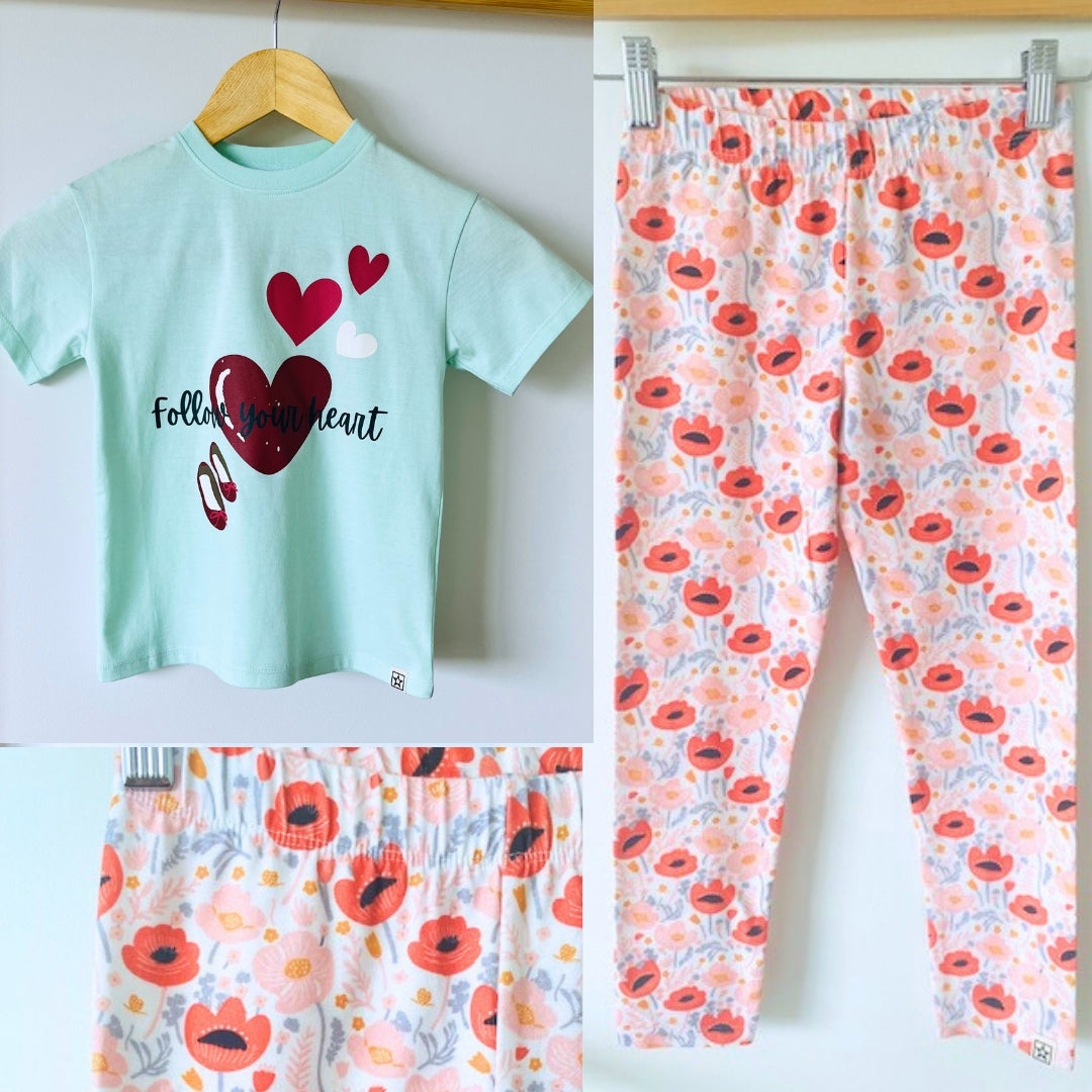 Organic Cotton Blooming Crabapple Leggings