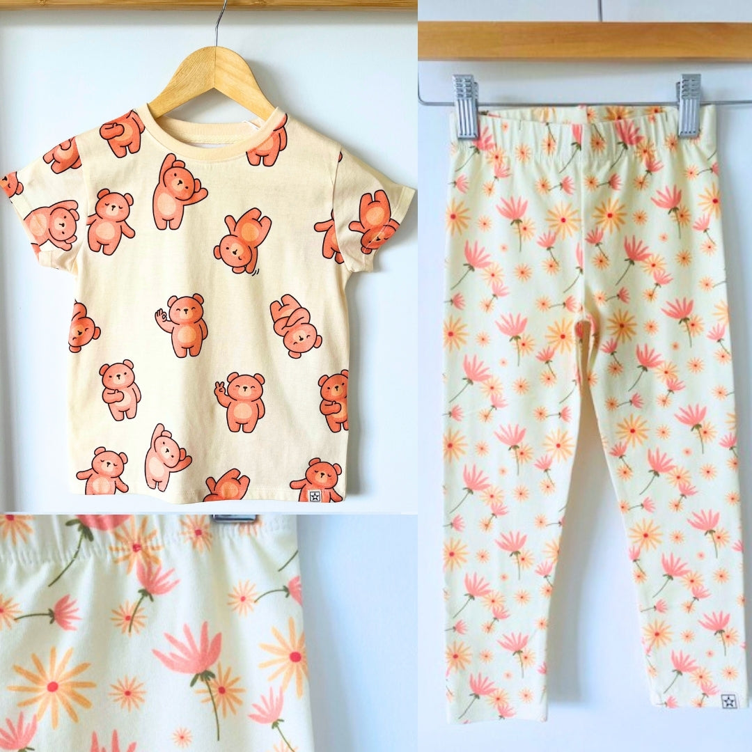 Organic Cotton Dreamy Dandelion Leggings