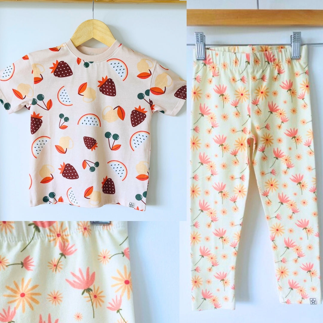 Organic Cotton Dreamy Dandelion Leggings