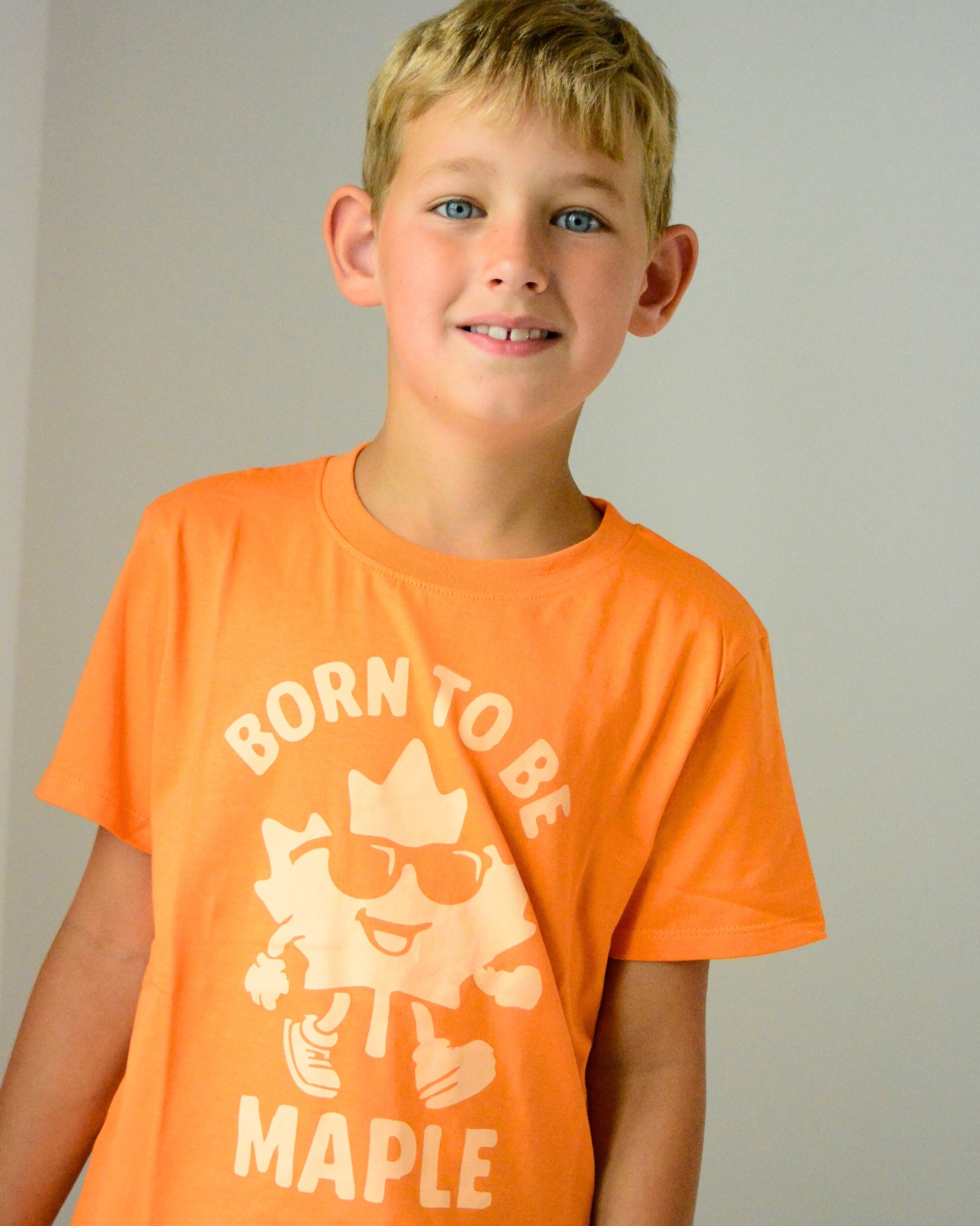 100% Organic Cotton Born to Be Maple T-Shirt
