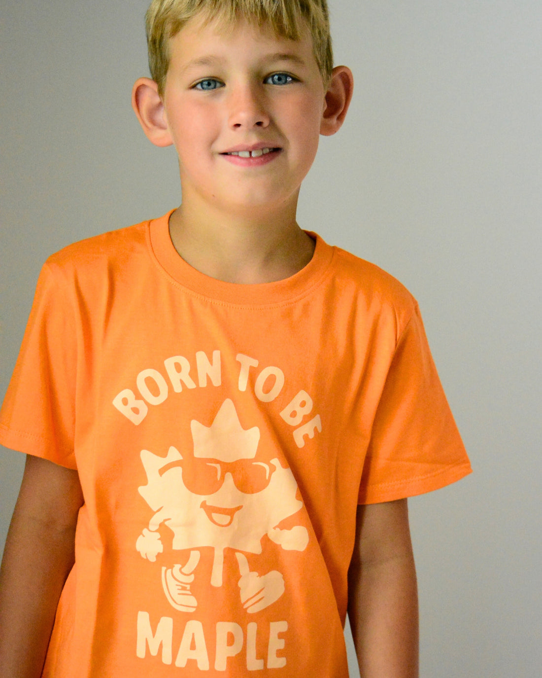 100% Organic Cotton Born to Be Maple T-Shirt