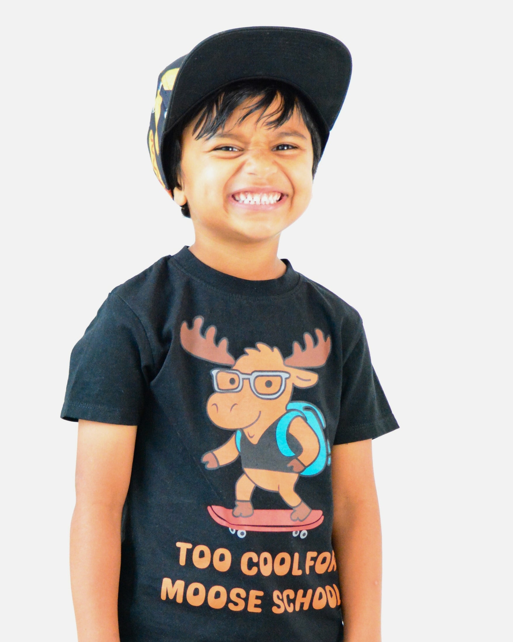 100% Organic Cotton Too Cool for Moose School T-Shirt
