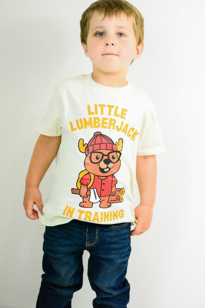 100% Organic Cotton Little Lumberjack in Training T-Shirt