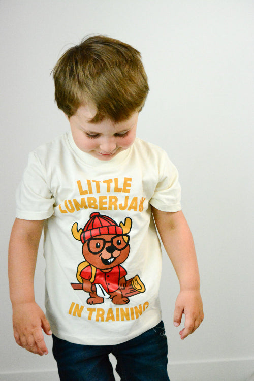 100% Organic Cotton Little Lumberjack in Training T-Shirt