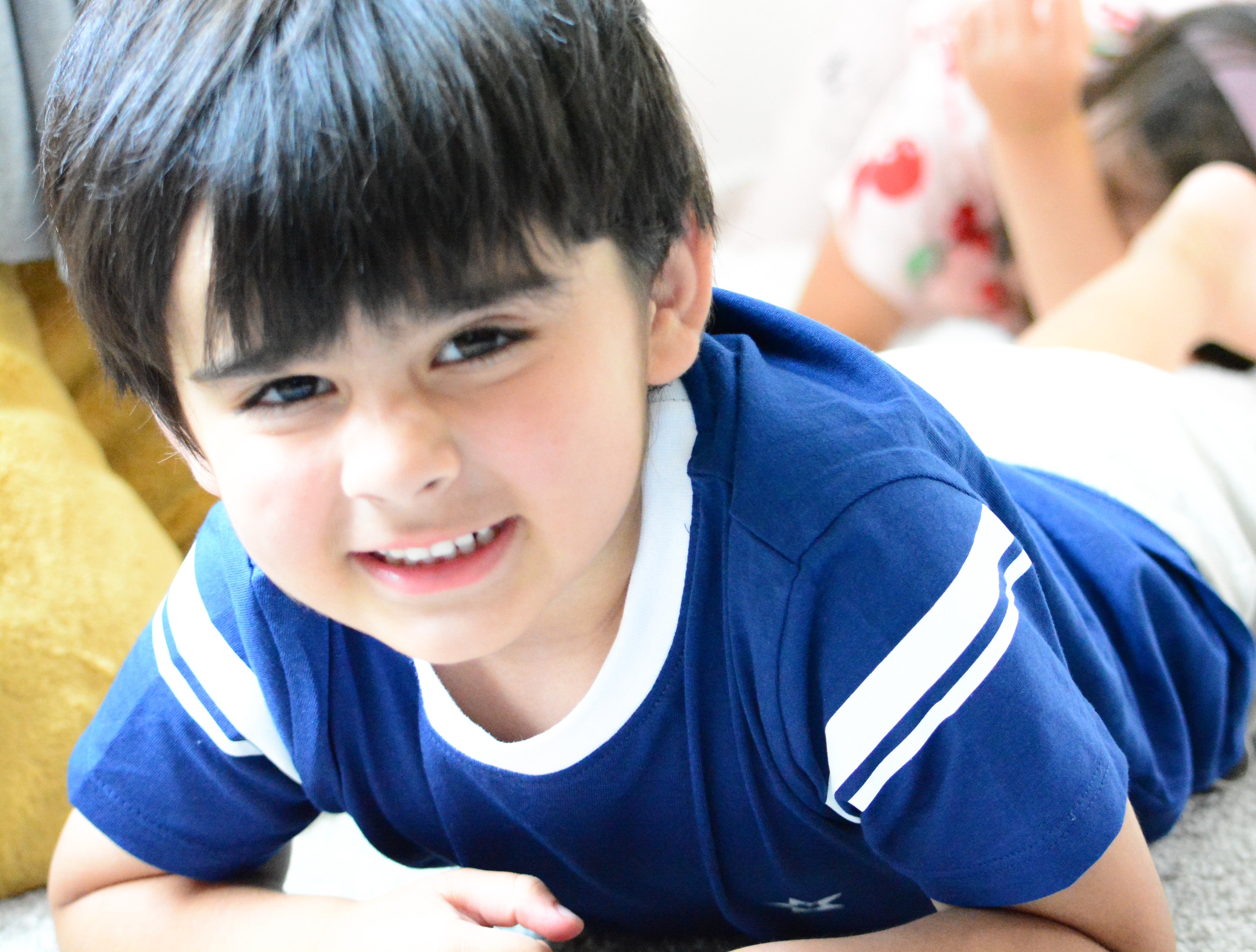 100% Organic Cotton Navy Striped T-Shirt