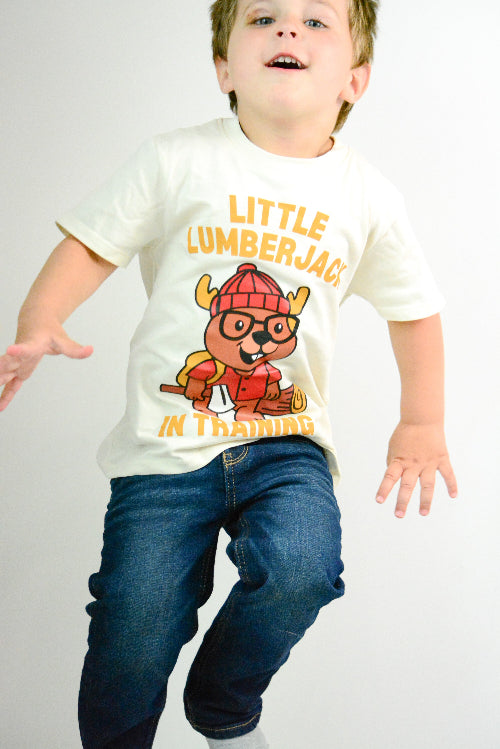 100% Organic Cotton Little Lumberjack in Training T-Shirt