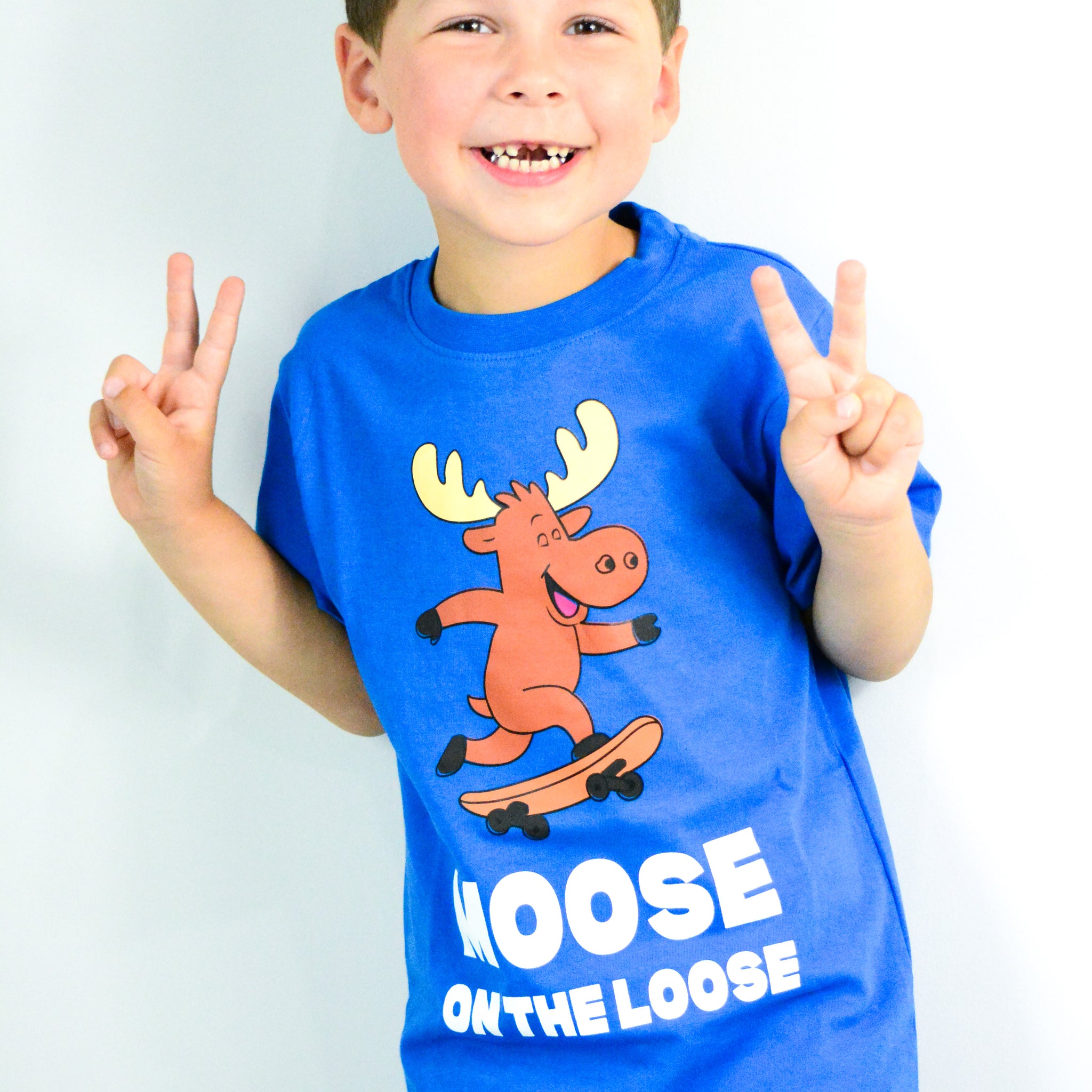 100% Organic Cotton Moose on the Loose T-Shirt