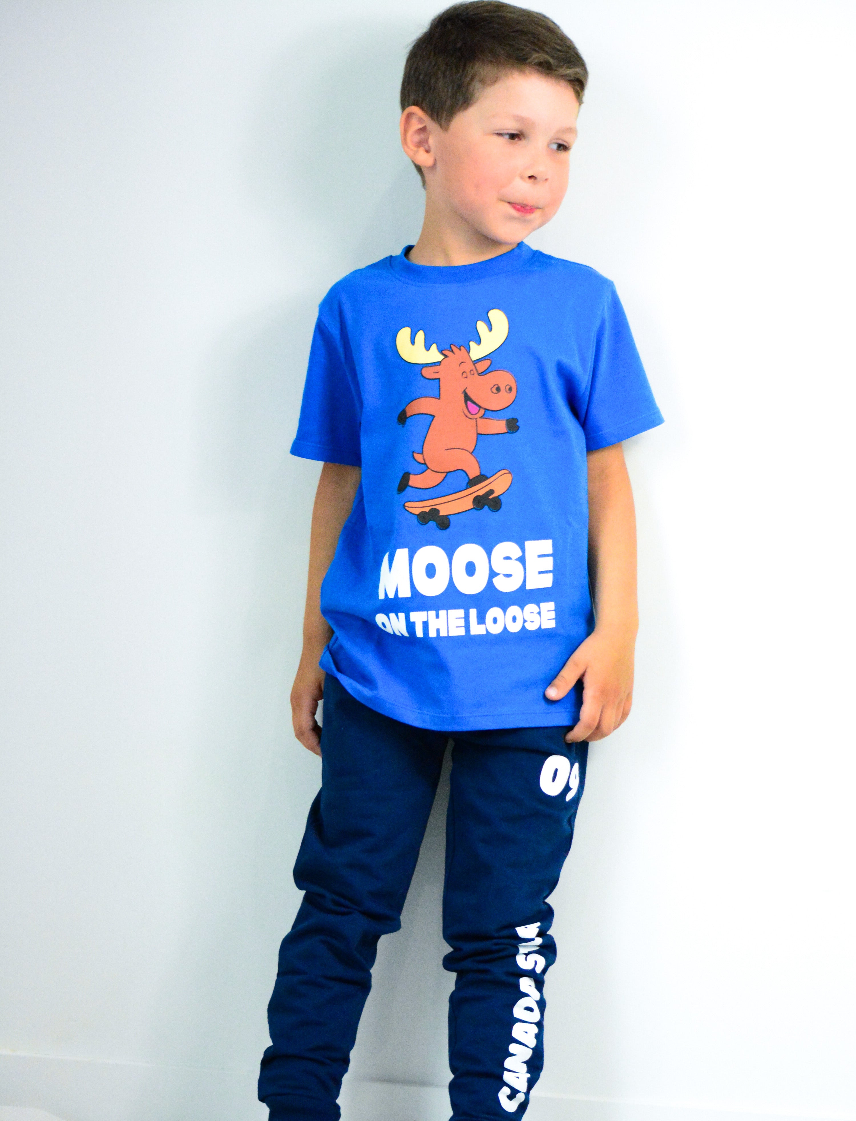 100% Organic Cotton Moose on the Loose T-Shirt
