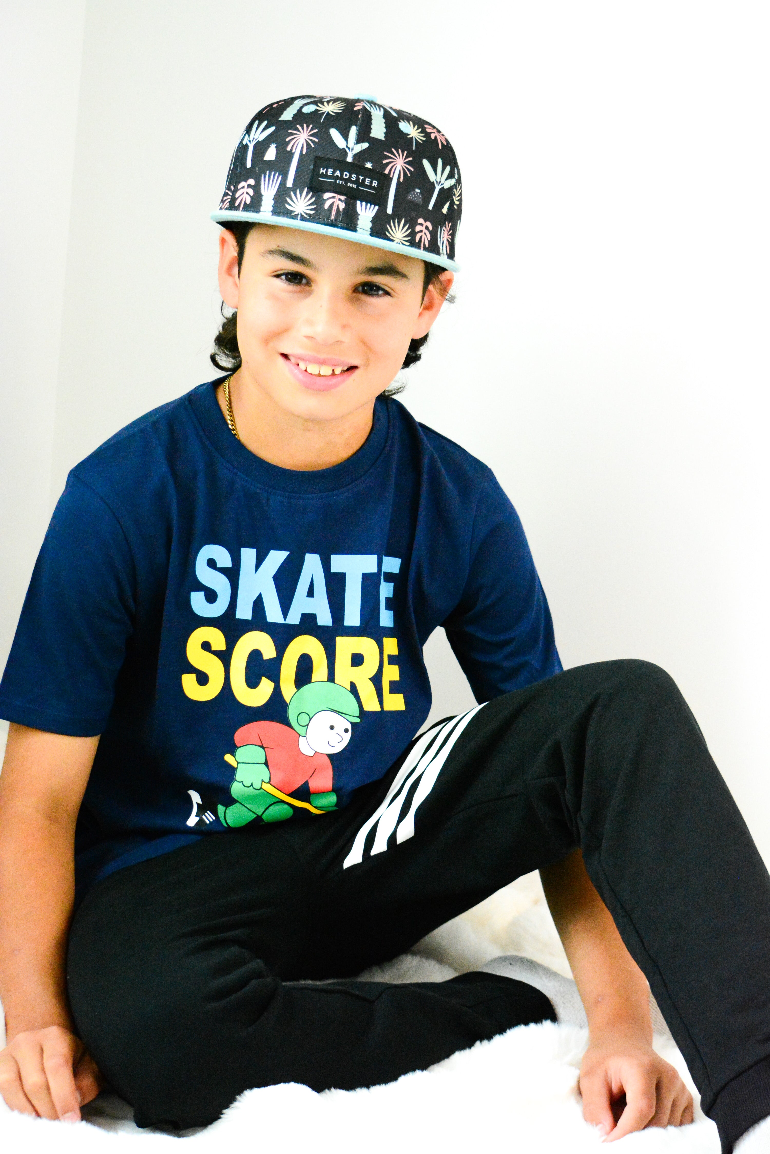 100% Organic Cotton Skate Score Repeat T-Shirt