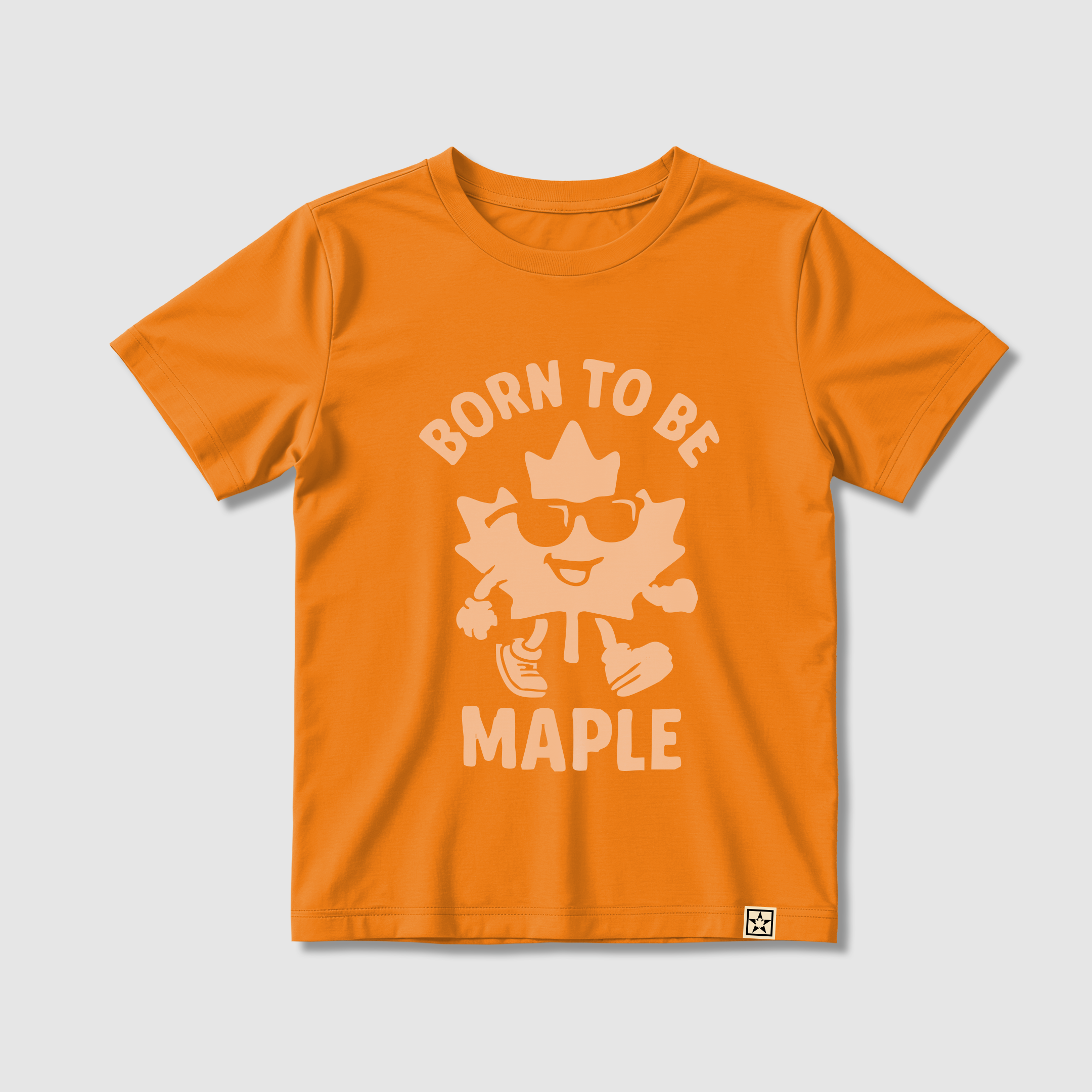 100% Organic Cotton Born to Be Maple T-Shirt