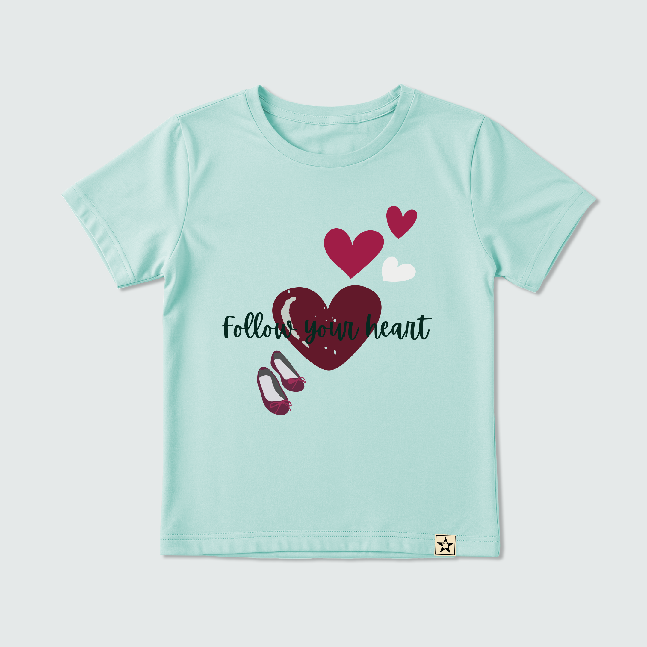 100% Organic Cotton Follow Your Heart  T-Shirt