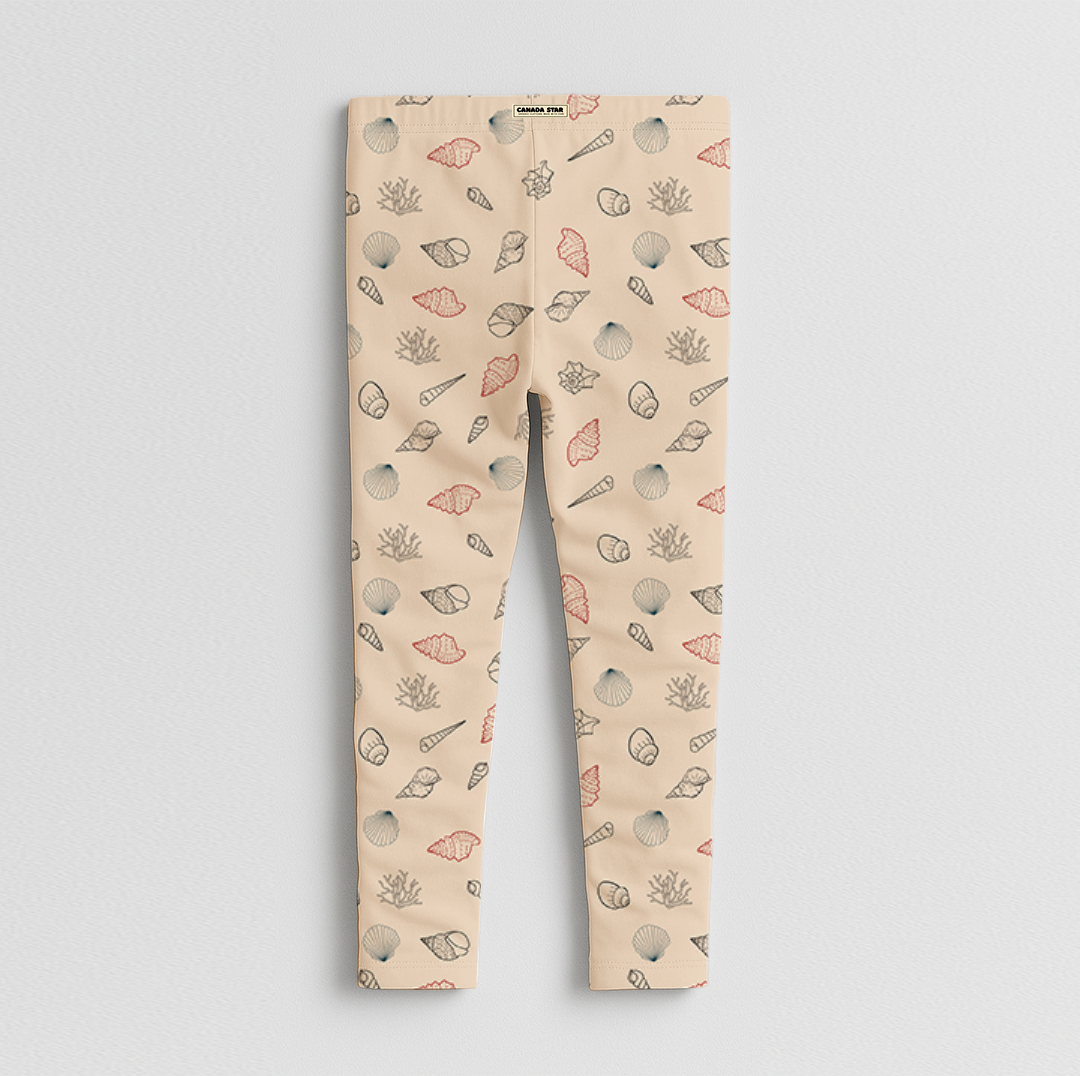 Organic Cotton Sea-Shells Leggings