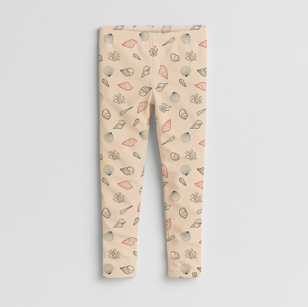 Organic Cotton Sea-Shells Leggings