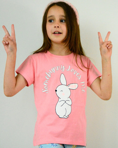 100% Organic Cotton Somebunny Loves Me T-Shirt